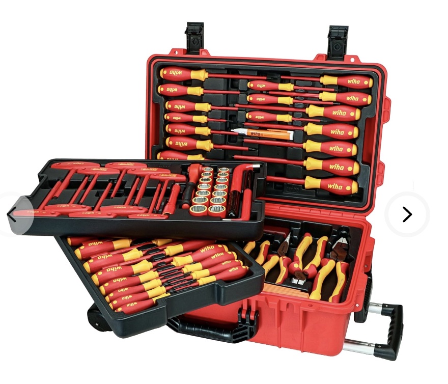 Wiha 32800 Insulated Electricians Tool Set 80 PC