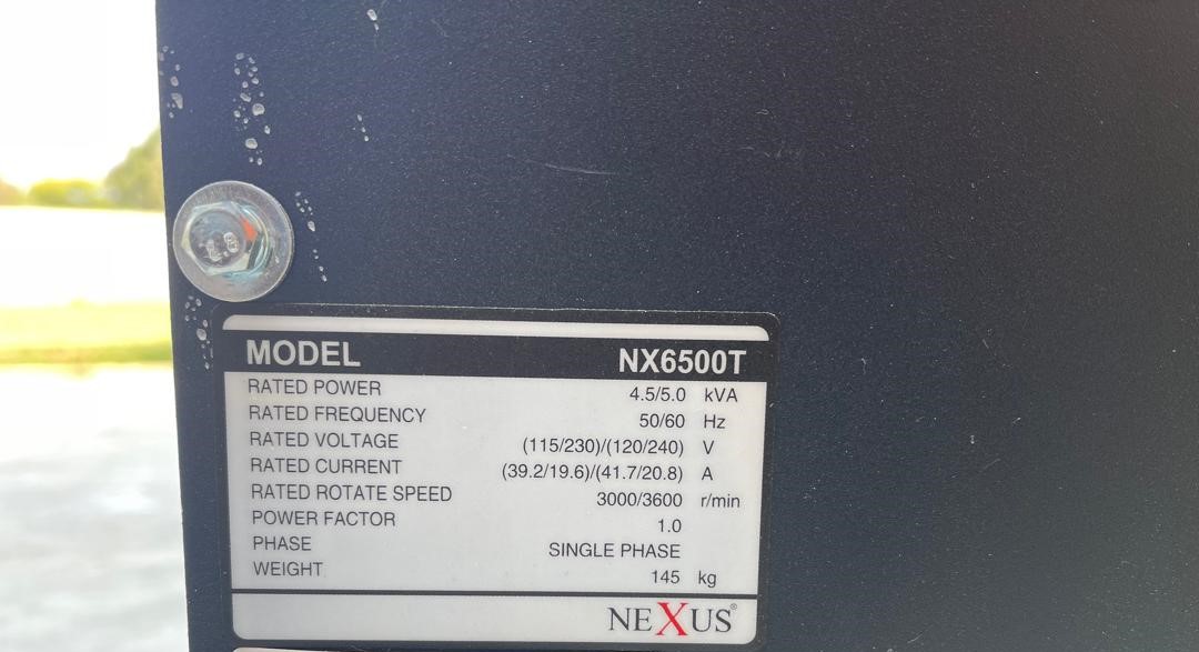 Nexus Genset NX6500T – Silent Diesel Generate Set